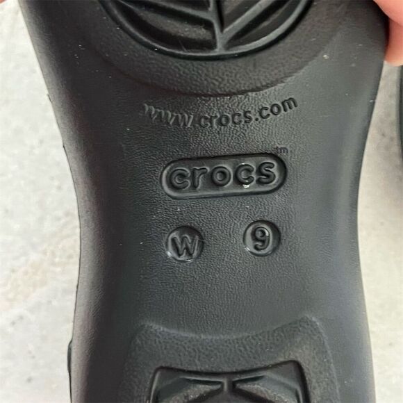 Crocs Olivia II Women's Black Slingback Ballet Flats Size 9 - Picture 9 of 9